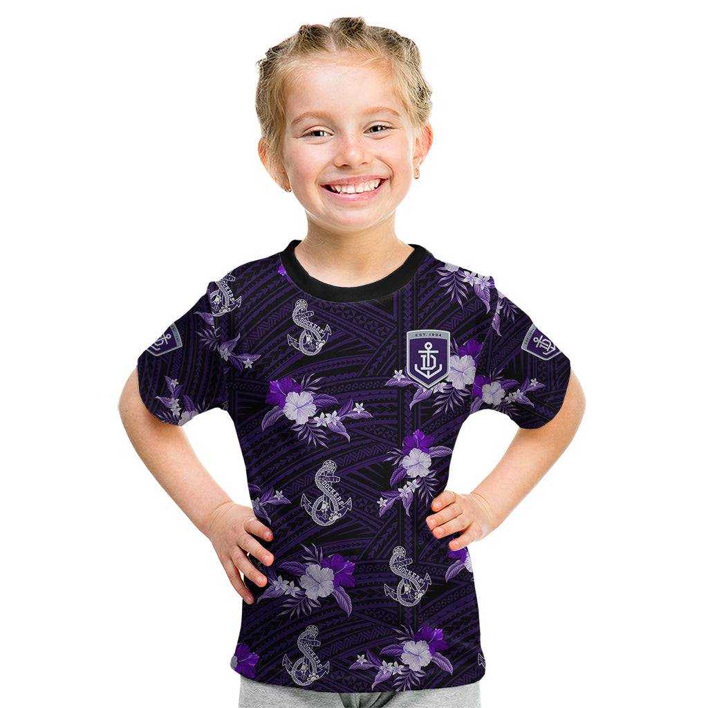 custom-text-and-number-dockers-football-kid-t-shirt-polynesian-tribal-mix-tropical-hawaiian-style