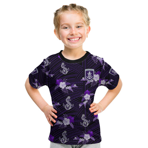custom-text-and-number-dockers-football-kid-t-shirt-polynesian-tribal-mix-tropical-hawaiian-style