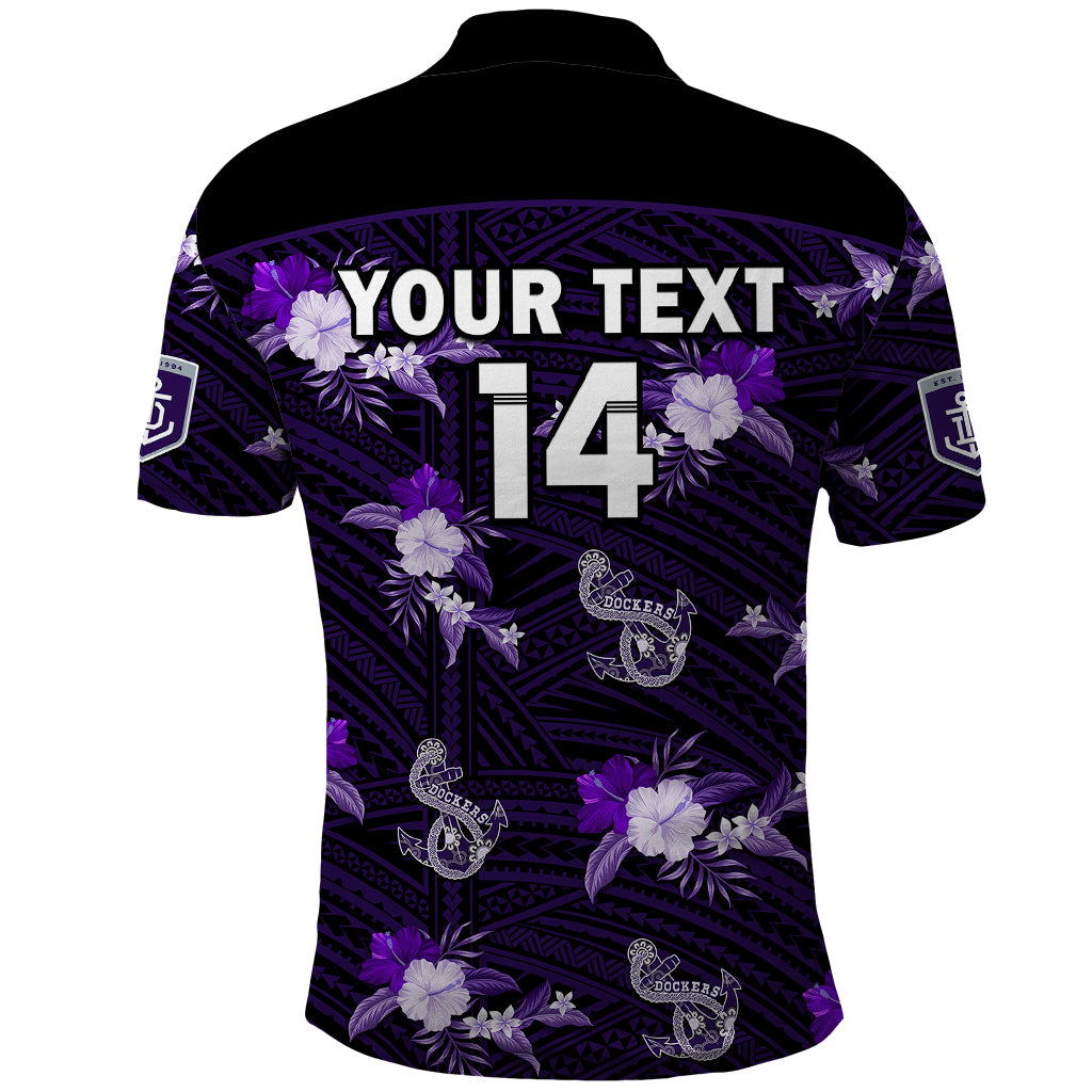 custom-text-and-number-dockers-football-polo-shirt-polynesian-tribal-mix-tropical-hawaiian-style