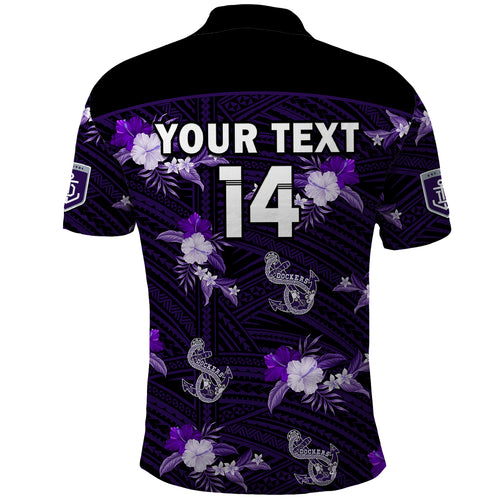 custom-text-and-number-dockers-football-polo-shirt-polynesian-tribal-mix-tropical-hawaiian-style