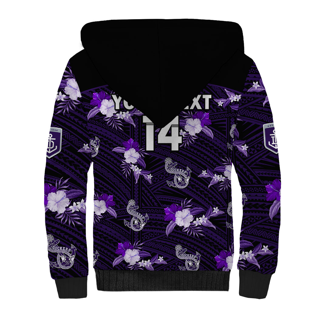 custom-text-and-number-dockers-football-sherpa-hoodie-polynesian-tribal-mix-tropical-hawaiian-style