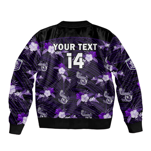 custom-text-and-number-dockers-football-sleeve-zip-bomber-jacket-polynesian-tribal-mix-tropical-hawaiian-style