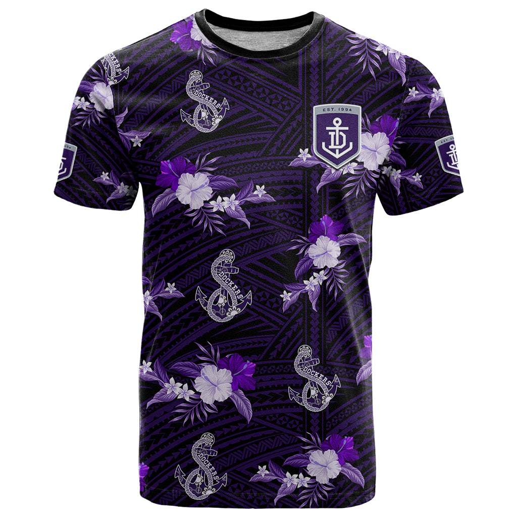 custom-text-and-number-dockers-football-t-shirt-polynesian-tribal-mix-tropical-hawaiian-style