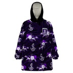 custom-text-and-number-dockers-football-wearable-blanket-hoodie-polynesian-tribal-mix-tropical-hawaiian-style