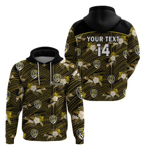 custom-text-and-number-richmond-football-hoodie-polynesian-tribal-mix-tropical-hawaiian-style