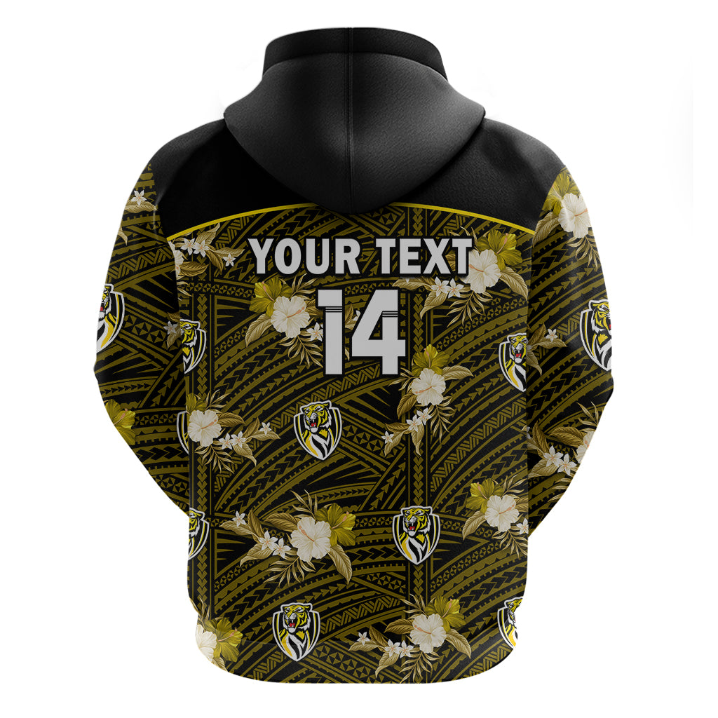 custom-text-and-number-richmond-football-hoodie-polynesian-tribal-mix-tropical-hawaiian-style