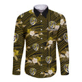 custom-text-and-number-richmond-football-long-sleeve-button-shirt-polynesian-tribal-mix-tropical-hawaiian-style