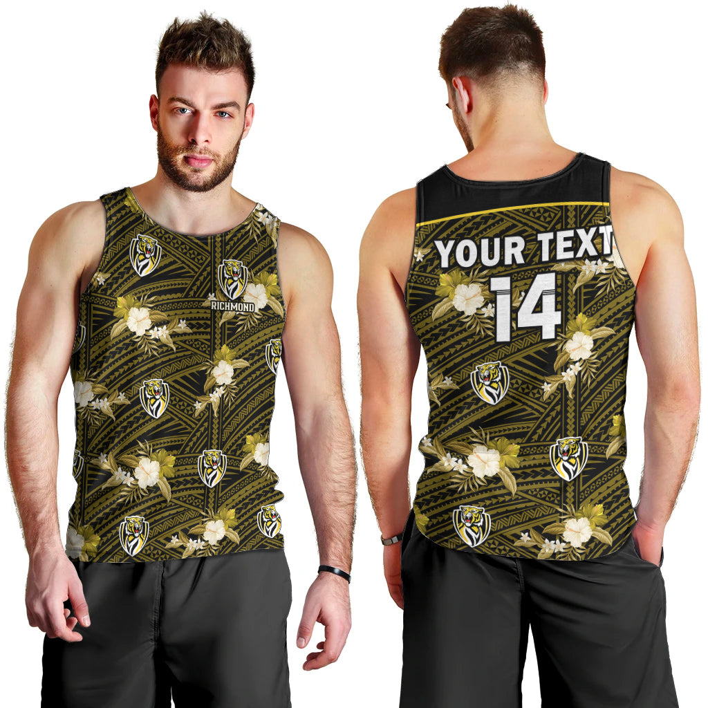 custom-text-and-number-richmond-football-men-tank-top-polynesian-tribal-mix-tropical-hawaiian-style