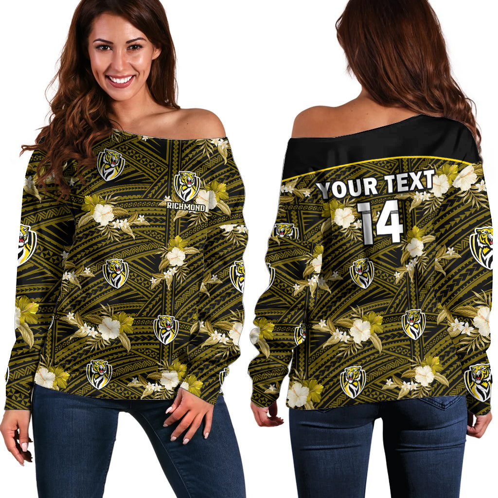 custom-text-and-number-richmond-football-off-shoulder-sweater-polynesian-tribal-mix-tropical-hawaiian-style