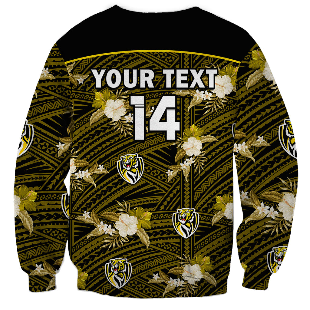 custom-text-and-number-richmond-football-sweatshirt-polynesian-tribal-mix-tropical-hawaiian-style