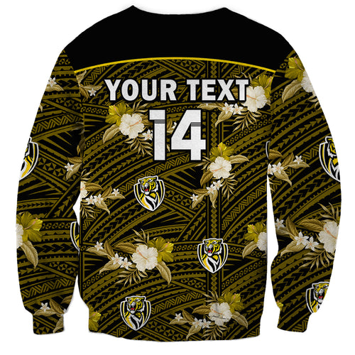 custom-text-and-number-richmond-football-sweatshirt-polynesian-tribal-mix-tropical-hawaiian-style