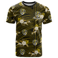 custom-text-and-number-richmond-football-t-shirt-polynesian-tribal-mix-tropical-hawaiian-style