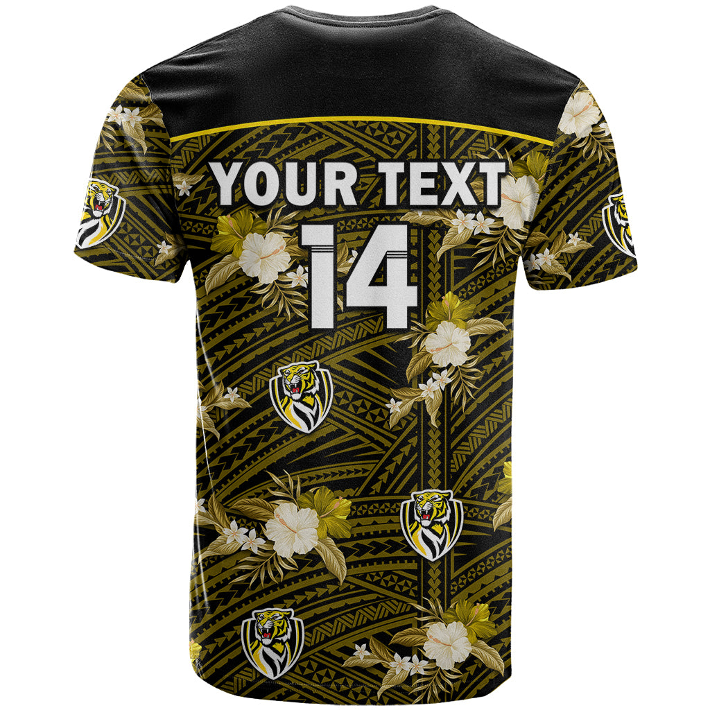 custom-text-and-number-richmond-football-t-shirt-polynesian-tribal-mix-tropical-hawaiian-style