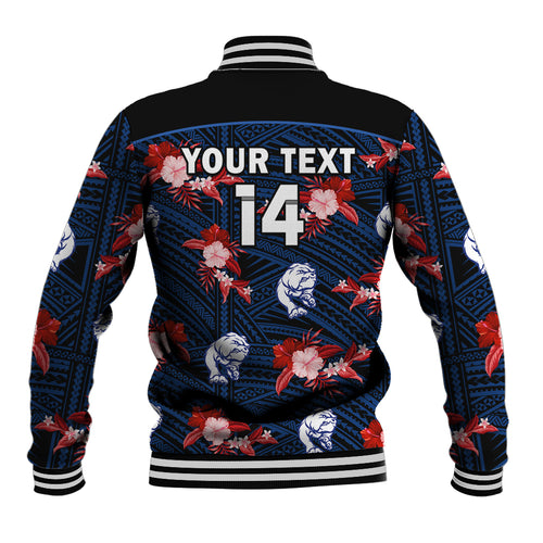 custom-text-and-number-western-bulldogs-football-baseball-jacket-polynesian-tribal-mix-tropical-hawaiian-style