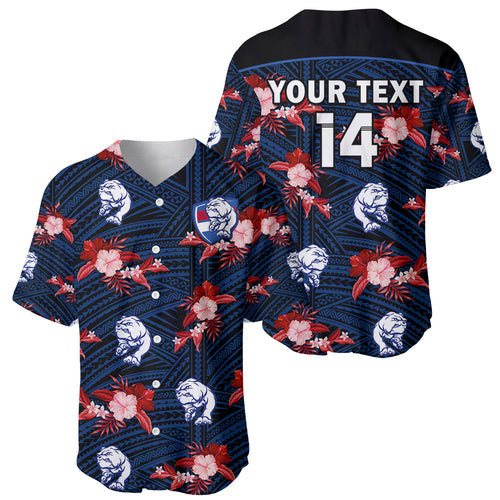 custom-text-and-number-western-bulldogs-football-baseball-jersey-polynesian-tribal-mix-tropical-hawaiian-style