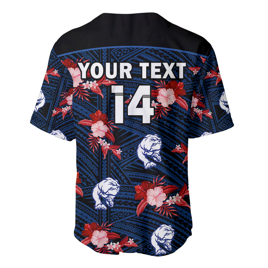custom-text-and-number-western-bulldogs-football-baseball-jersey-polynesian-tribal-mix-tropical-hawaiian-style