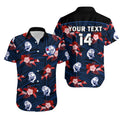 custom-text-and-number-western-bulldogs-football-hawaiian-shirt-polynesian-tribal-mix-tropical-hawaiian-style