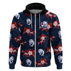 custom-text-and-number-western-bulldogs-football-hoodie-polynesian-tribal-mix-tropical-hawaiian-style