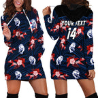 custom-text-and-number-western-bulldogs-football-hoodie-dress-polynesian-tribal-mix-tropical-hawaiian-style