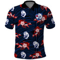 custom-text-and-number-western-bulldogs-football-polo-shirt-polynesian-tribal-mix-tropical-hawaiian-style