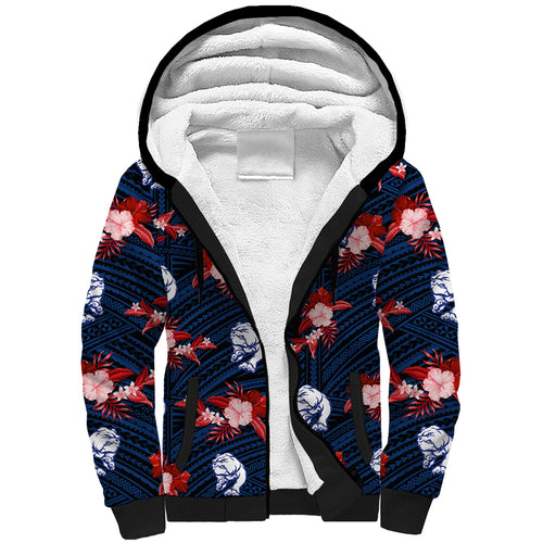 custom-text-and-number-western-bulldogs-football-sherpa-hoodie-polynesian-tribal-mix-tropical-hawaiian-style