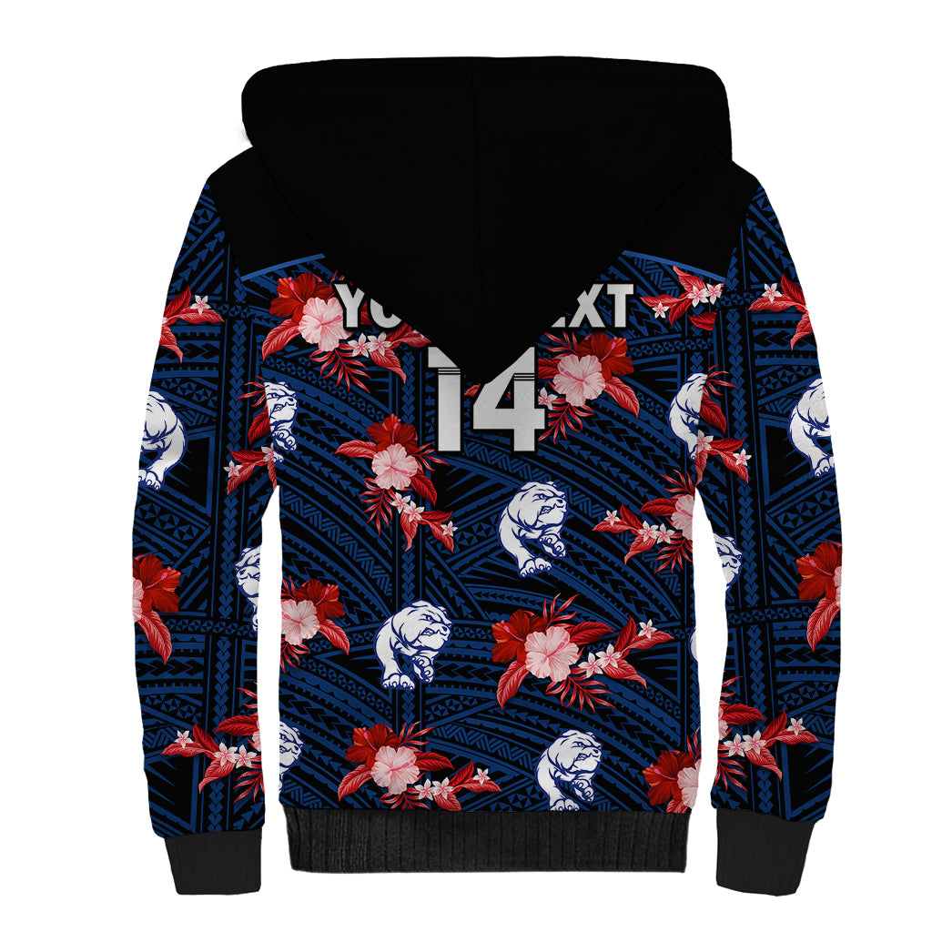 custom-text-and-number-western-bulldogs-football-sherpa-hoodie-polynesian-tribal-mix-tropical-hawaiian-style