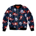custom-text-and-number-western-bulldogs-football-sleeve-zip-bomber-jacket-polynesian-tribal-mix-tropical-hawaiian-style