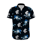 custom-text-and-number-carlton-football-hawaiian-shirt-blues-polynesian-tribal-mix-tropical-hawaiian-style
