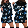 custom-text-and-number-carlton-football-hoodie-dress-blues-polynesian-tribal-mix-tropical-hawaiian-style