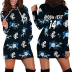 custom-text-and-number-carlton-football-hoodie-dress-blues-polynesian-tribal-mix-tropical-hawaiian-style
