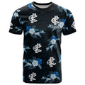 custom-text-and-number-carlton-football-t-shirt-blues-polynesian-tribal-mix-tropical-hawaiian-style