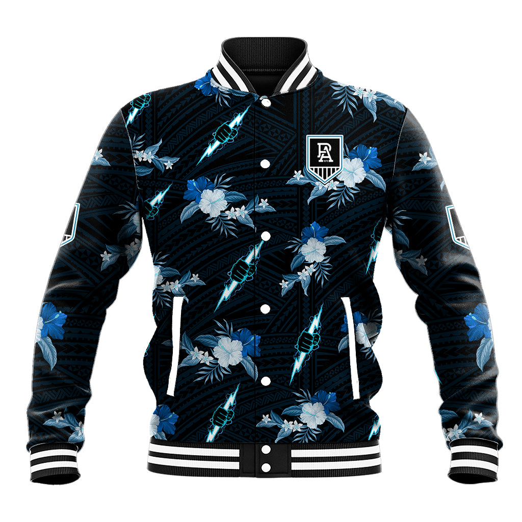 custom-text-and-number-port-adelaide-football-baseball-jacket-power-polynesian-tribal-mix-tropical-hawaiian-style