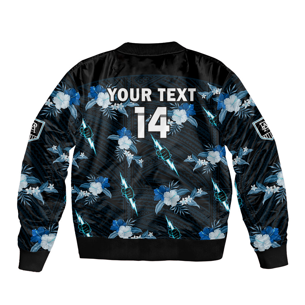 custom-text-and-number-port-adelaide-football-bomber-jacket-power-polynesian-tribal-mix-tropical-hawaiian-style