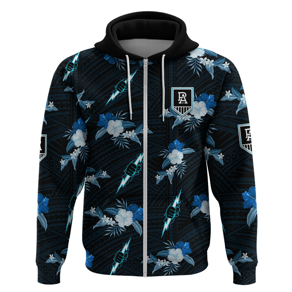 custom-text-and-number-port-adelaide-football-hoodie-power-polynesian-tribal-mix-tropical-hawaiian-style