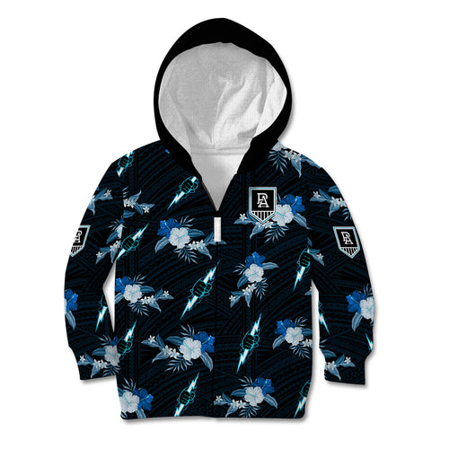 custom-text-and-number-port-adelaide-football-kid-hoodie-power-polynesian-tribal-mix-tropical-hawaiian-style