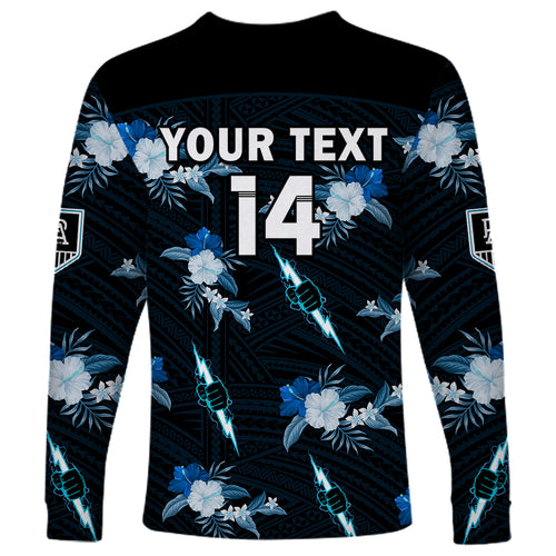 custom-text-and-number-port-adelaide-football-long-sleeve-shirt-power-polynesian-tribal-mix-tropical-hawaiian-style