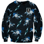 custom-text-and-number-port-adelaide-football-sweatshirt-power-polynesian-tribal-mix-tropical-hawaiian-style