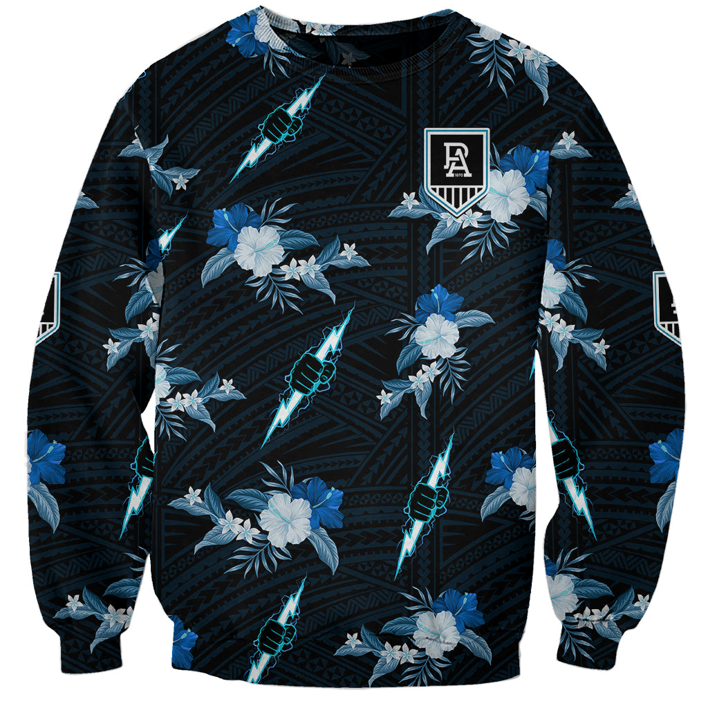 custom-text-and-number-port-adelaide-football-sweatshirt-power-polynesian-tribal-mix-tropical-hawaiian-style