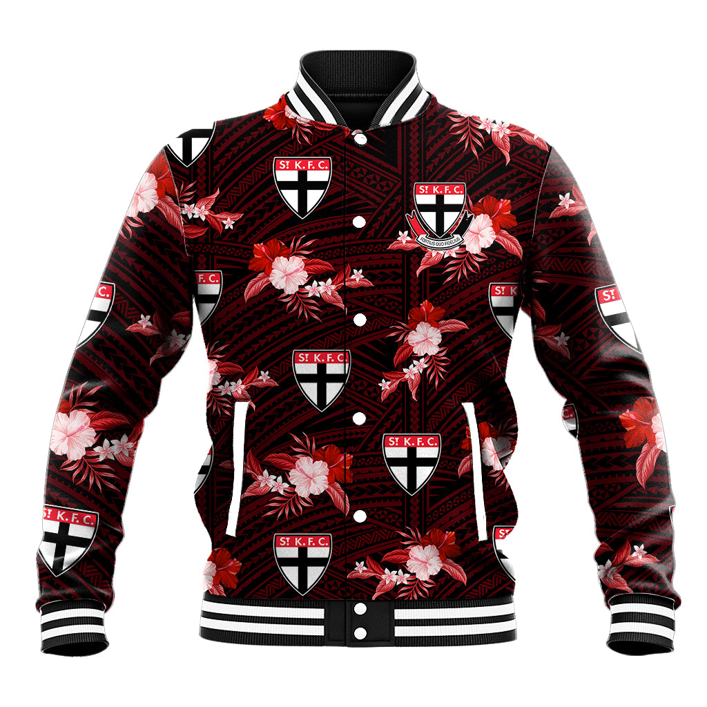 custom-text-and-number-st-kilda-football-baseball-jacket-saints-polynesian-tribal-mix-tropical-hawaiian-style