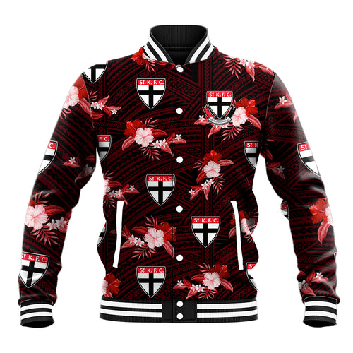 custom-text-and-number-st-kilda-football-baseball-jacket-saints-polynesian-tribal-mix-tropical-hawaiian-style