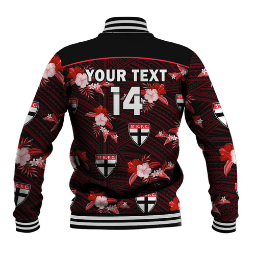 custom-text-and-number-st-kilda-football-baseball-jacket-saints-polynesian-tribal-mix-tropical-hawaiian-style