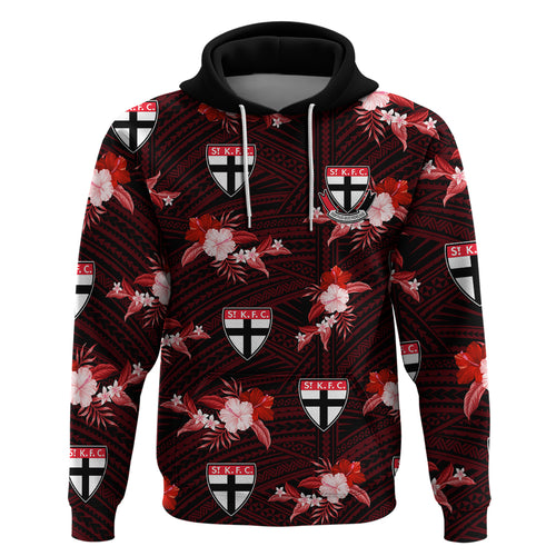 custom-text-and-number-st-kilda-football-hoodie-saints-polynesian-tribal-mix-tropical-hawaiian-style