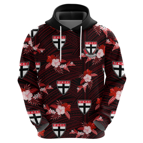 custom-text-and-number-st-kilda-football-hoodie-saints-polynesian-tribal-mix-tropical-hawaiian-style