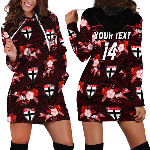 custom-text-and-number-st-kilda-football-hoodie-dress-saints-polynesian-tribal-mix-tropical-hawaiian-style