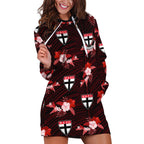 custom-text-and-number-st-kilda-football-hoodie-dress-saints-polynesian-tribal-mix-tropical-hawaiian-style