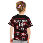 custom-text-and-number-st-kilda-football-kid-t-shirt-saints-polynesian-tribal-mix-tropical-hawaiian-style