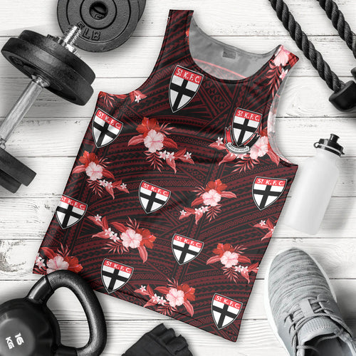 custom-text-and-number-st-kilda-football-men-tank-top-saints-polynesian-tribal-mix-tropical-hawaiian-style