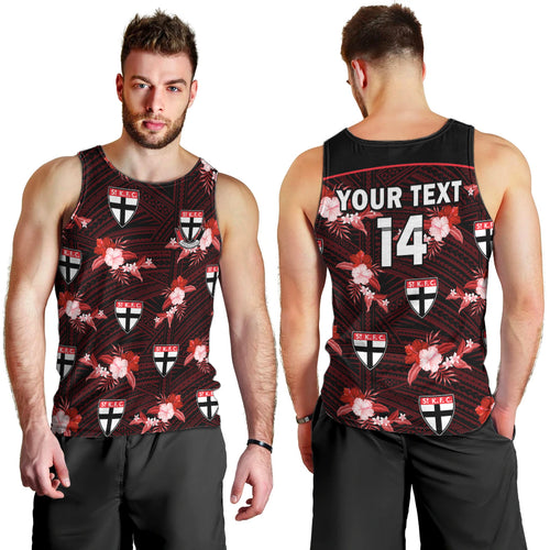 custom-text-and-number-st-kilda-football-men-tank-top-saints-polynesian-tribal-mix-tropical-hawaiian-style