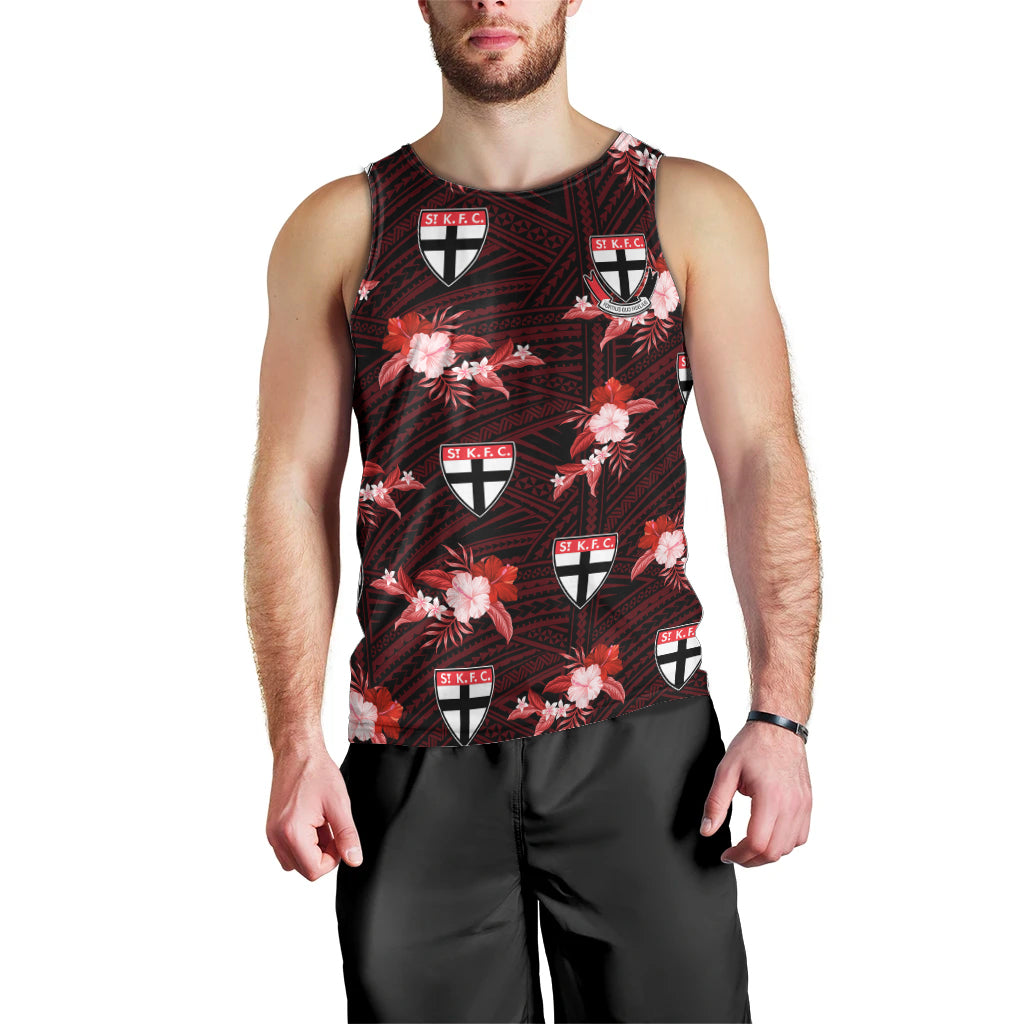 custom-text-and-number-st-kilda-football-men-tank-top-saints-polynesian-tribal-mix-tropical-hawaiian-style