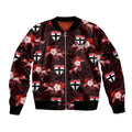 custom-text-and-number-st-kilda-football-sleeve-zip-bomber-jacket-saints-polynesian-tribal-mix-tropical-hawaiian-style